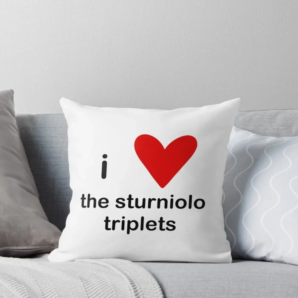 

i love the sturniolo triplets Throw Pillow Cushions Cover Anime Sofas Covers pillow