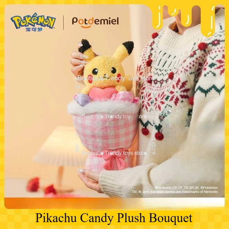 

Плюшевый букет Potdemiel Honey Pot Pikachu – милый букет из покемонов для подарка на Рождество, день рождения, идея для рождественского сюрприза