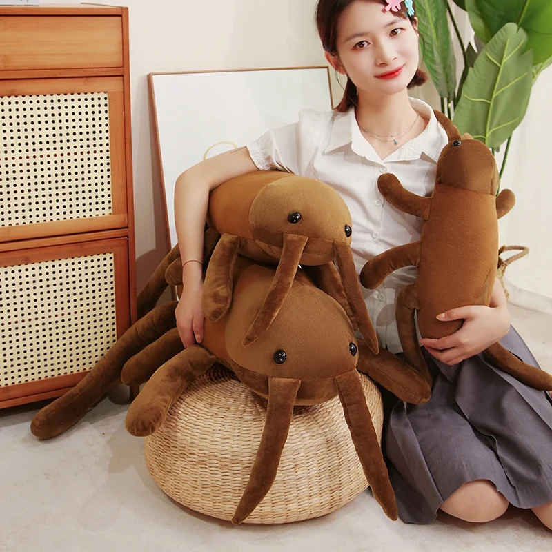 Simulation 40-80CM Cockroach Insect Animal Plush Toy Doll Super Soft Decor Toys Throw Pillow Baby Comfort Doll Gifts For Girls