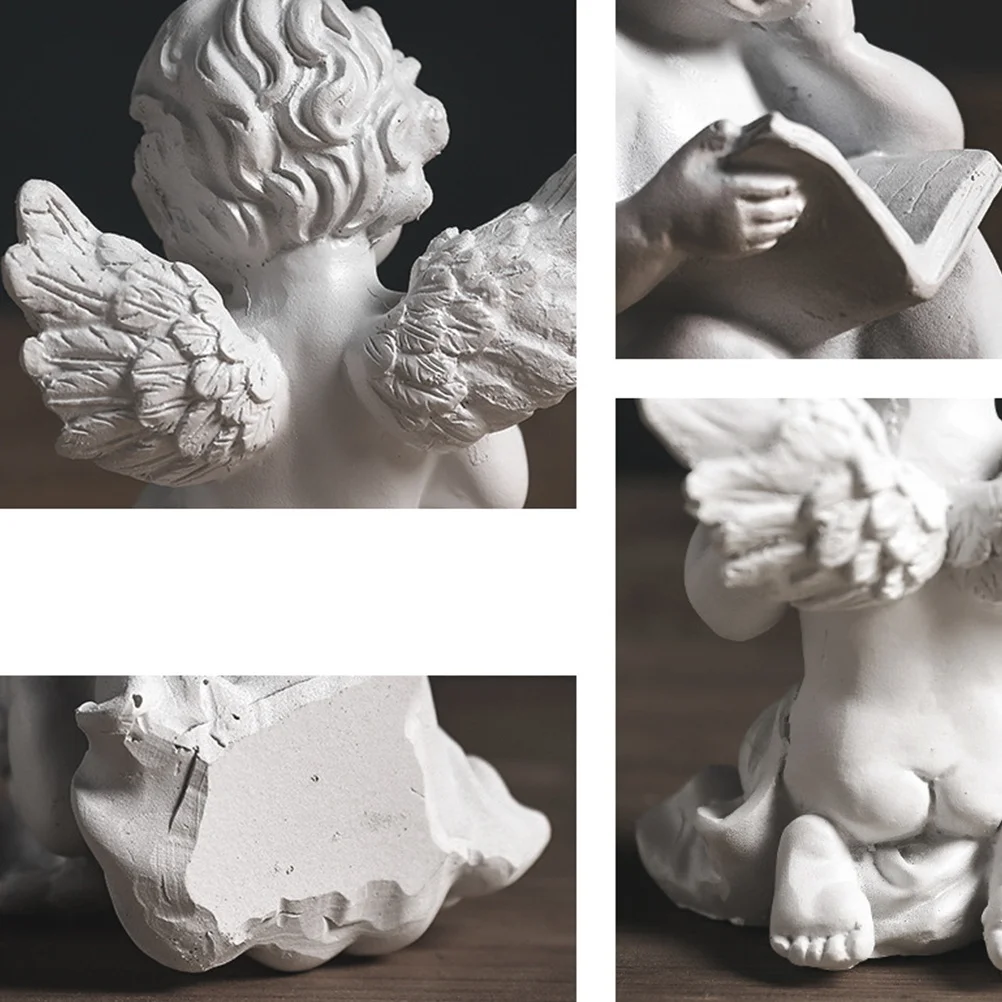 

Unique Angel Resin Ornament Creative Design Perfect Home Office Desktop Decoration Chic Nordic Table Accent Desktop Decoration