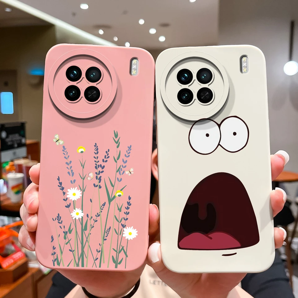 Cute Avocado Back Cover For Vivo X90 X90S X90 Pro Soft Silicone Case Camera Protection Coque For X 90 X90 S X90Pro Cartoon Funda