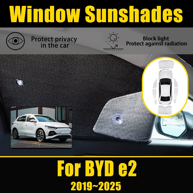

Car Window Sun Visor For BYD e2 2019~2025 2021 2022 2023 Windshield Cover Heat insulation UV Blocking Sunshade Car Accessories