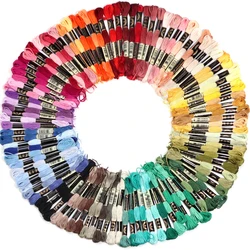 6pcs/lotPolyester Cross Stitch Thread Embroidery Thread Accessories For DIY Making Sewing Clothing Decoration Supplies Wholesale