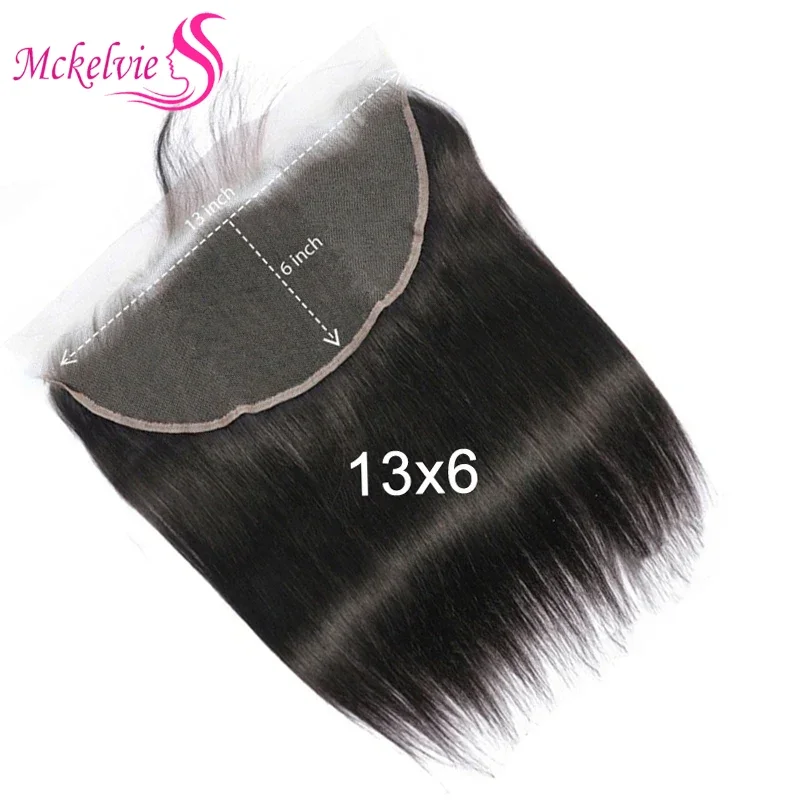 13x6 Lace Frontal Straight Hair Brazilian Remy Human Hair Lace Frontal For Black Woman Transparent Lace Pre Plucked Baby Hair