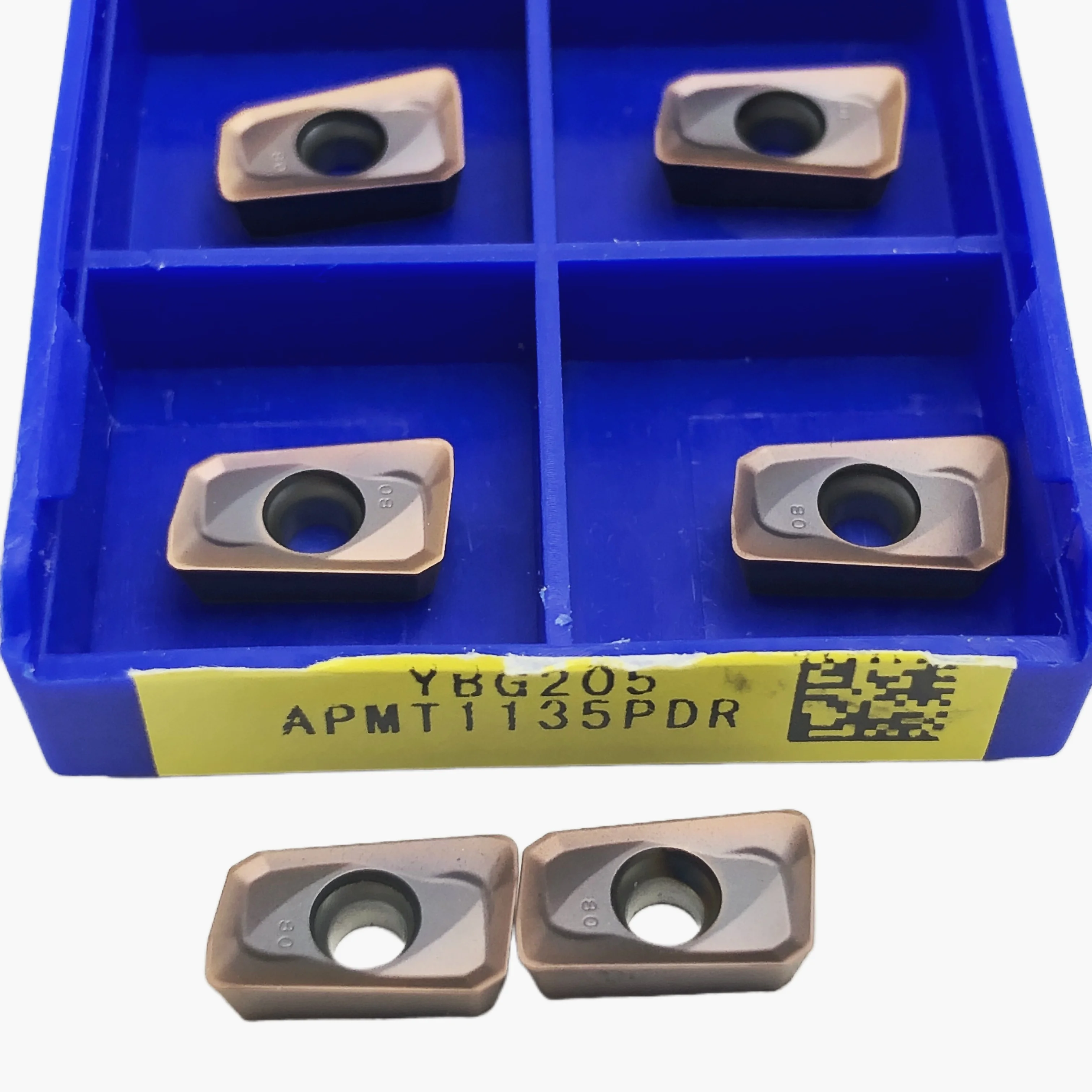 Carbide Insert Tool, Alta Qualidade, APMT1135PDER YBG205 APMT160408PDER YBG205, 100% Original APMT1135 APMT160408PDER, 10Pcs