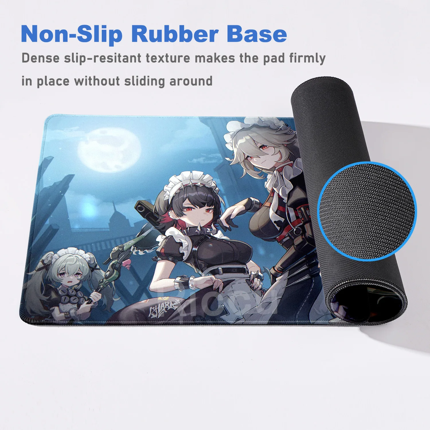 Большой игровой коврик для клавиатуры Zenless Zone Zero Ellen Joe, настольный декоративный коврик для мыши с HD-принтом, игровые аксессуары, нескользящий Настольный коврик