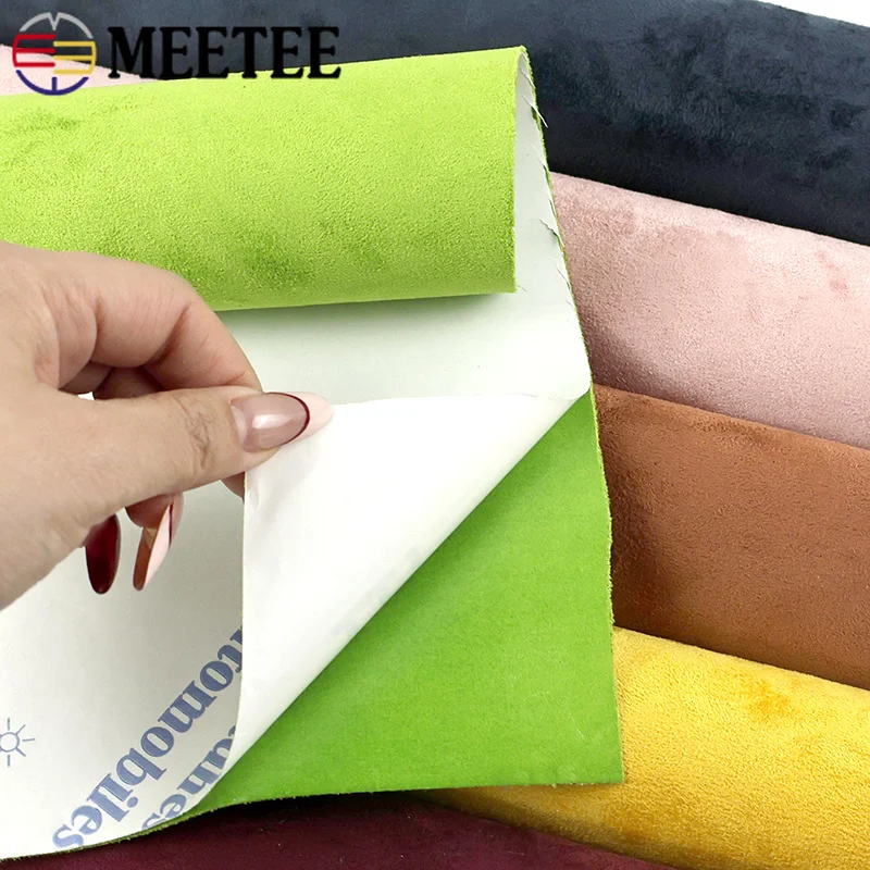 20x30/70cm 20-100*143cm Suede Self-adhesive Fabric for Car Interior Workbench Decor Velvet Fabrics Stretch Cloth DIY Accessories