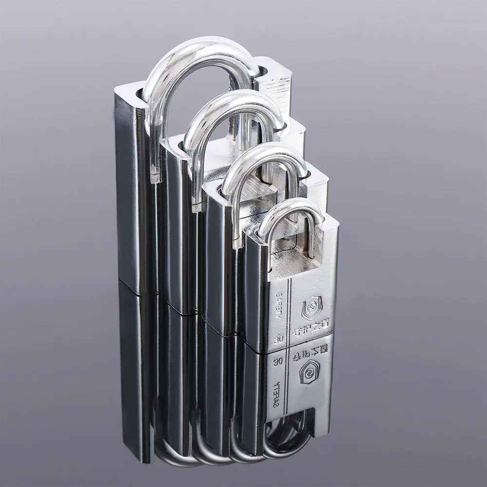 

Antirust Waterproof Unlocked Head With 4 Keys Anti Pry Window Hardware Furiniture Accessories Padlock Door Lock