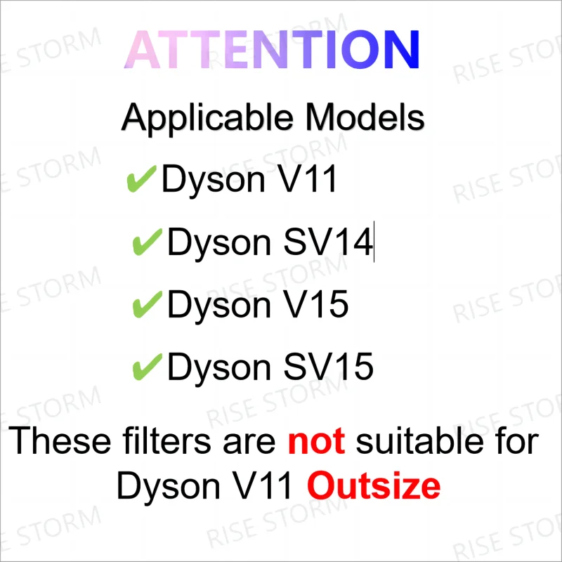 Reemplazo de filtro Hepa para Dyson, accesorios de aspiradora inalámbrica, Cyclone Absolute Animal, V11, SV14, V15, SV15, 970013-02