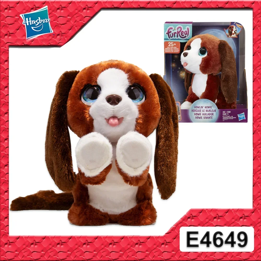 Hasbro FurReal Howlin’ Howie Interactive Plush Pet Toy 25+ Sound Motion Combinations for Kids Chidren's Birthday Gift E4649