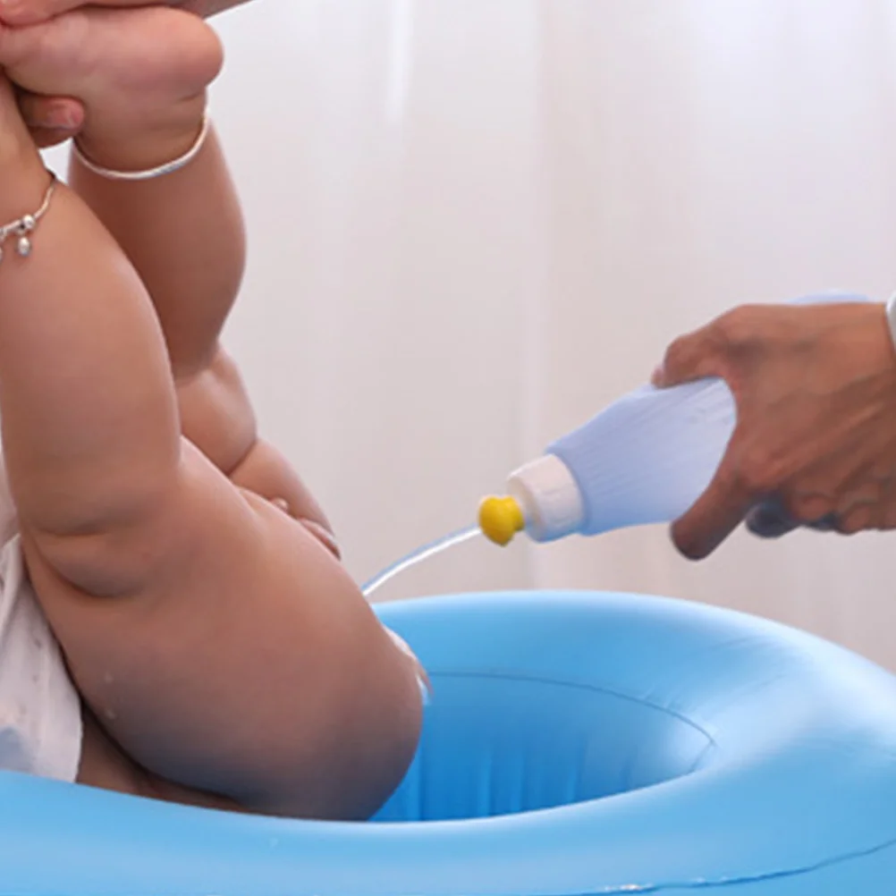 

2Pcs Travel Bidet Sprayer Private Area Cleaning Bottle Sky Blue Handheld Bidet Manual Pressure Washing Spray Bottle Personal