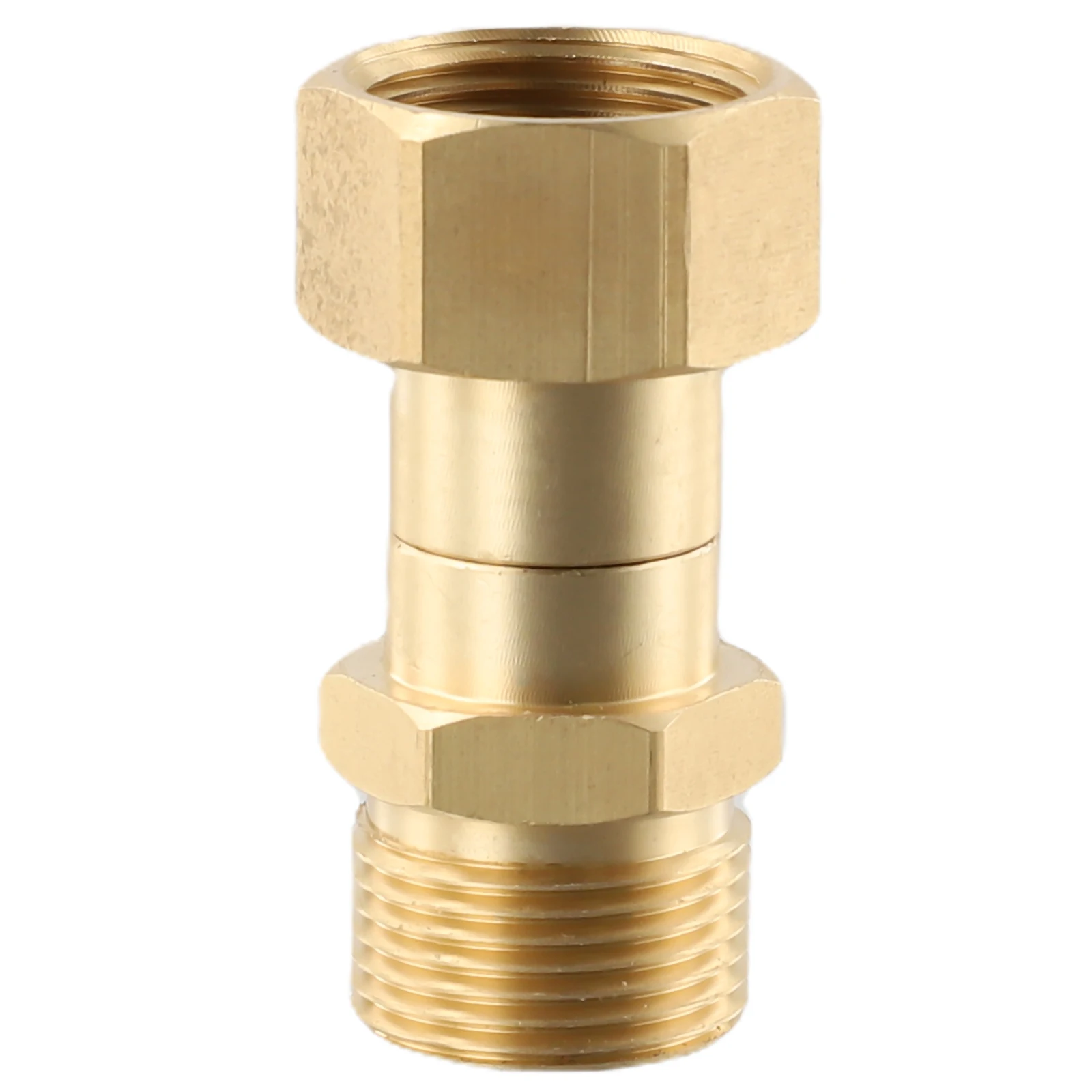 AAAAAAHighPressureWasher Swivel Joint Connector Hose Fitting M22 14mm Anti-tangle Thread 360 Degree Rotation Hose Connector ﻿