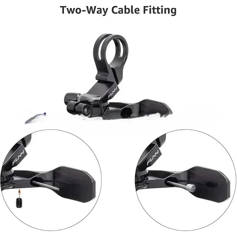 Fahrrad-Dropper Mountain Sattelstütze, 4-Wege-Fernhebel-Set, passend für externe und interne Routing-Tropfer