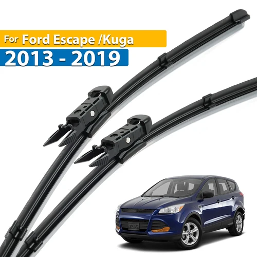 Limpiaparabrisas delantero Erick RHD y LHD para Ford Escape Kuga 2013 - 2019 parabrisas ventana cepillo de lluvia de coche 28 ""+ 28""