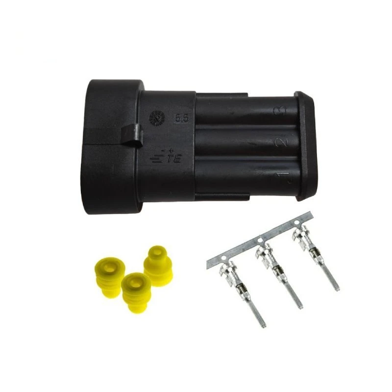 3-pin 282105-1/282087-1 male and female connector AMP Superseal 1.5mm plug with terminals waterproof cover original genu