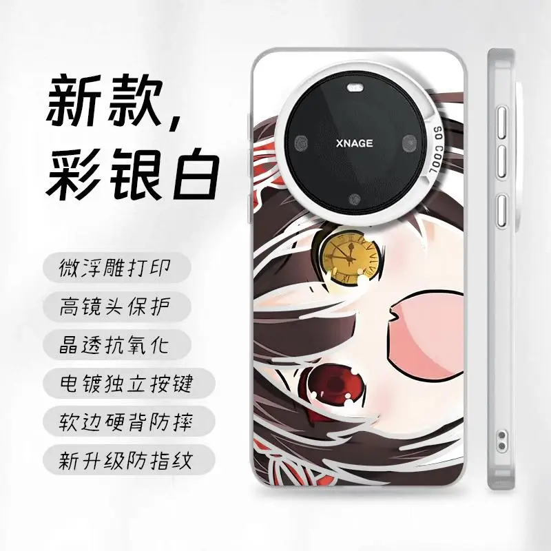 Süße Mädchen Tokisaki Kurumi Handyhülle für Samsung S25 S24 Für Xiaomi Für VIVO 200 Ultra Für OPPO Find x8 Pro Time Cartoon Cover