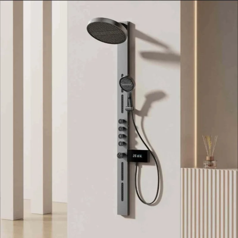 2025 cloud mirror high-end cloud rain waterfall flower wine bathroom bathroom home shower set