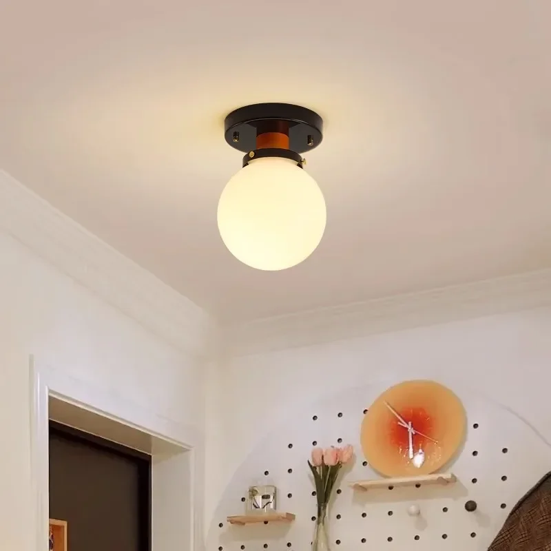 

Nordic Small Led Ceiling Lights Aisle Corridor Balcony Lamp Glass Chandelier Ceiling Lamp for Living Dining room Kitchen Bedroom
