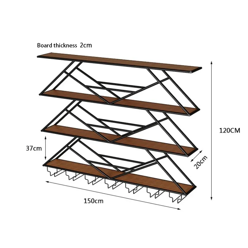 Organizzatore per bar caffè Organizzazione per riporre oggetti da cucina Mobili per assemblare liquori Mensola per vino da parete Negozio di cantina refrigerata per club