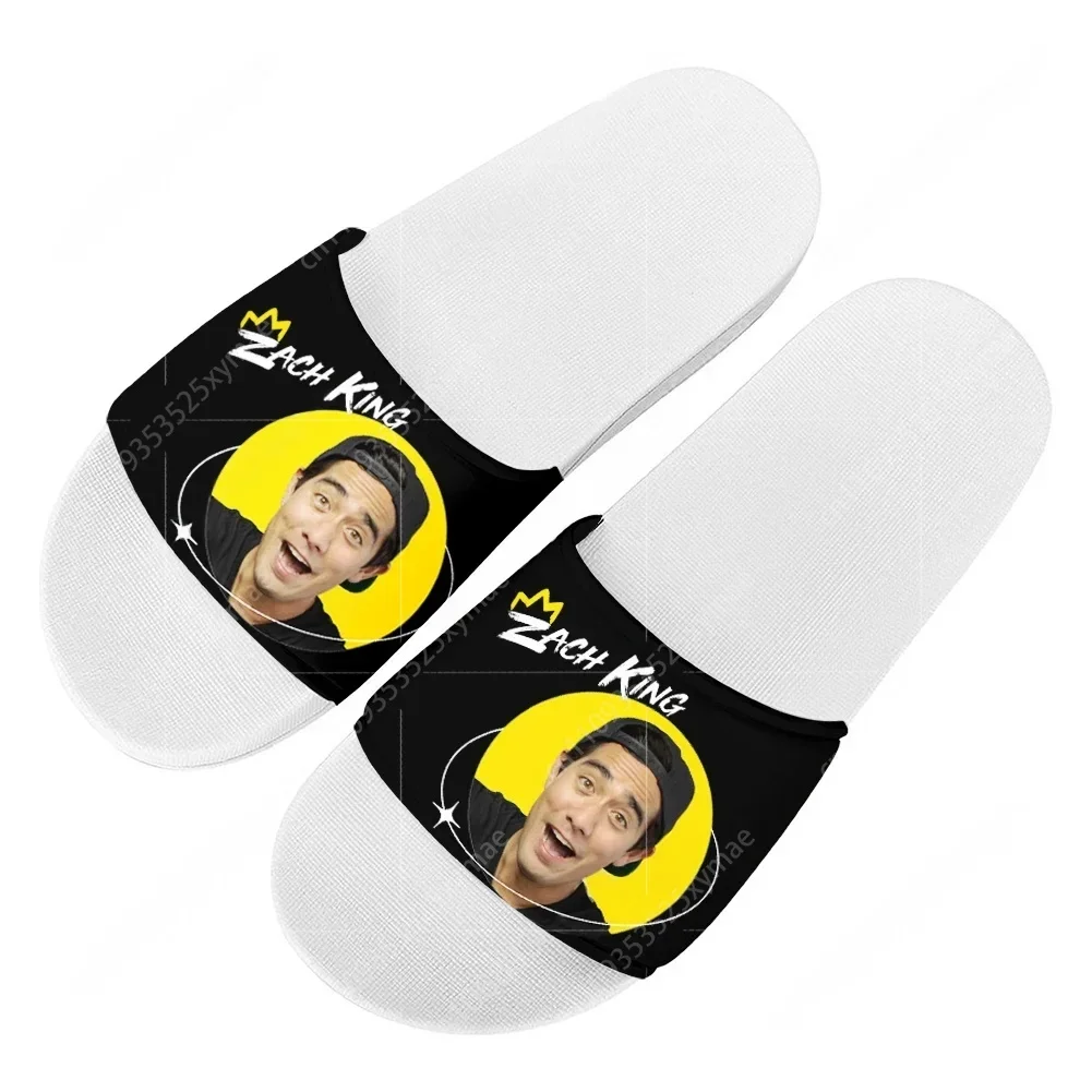Zach King Slippers Home Water Shoes Video Blogger Men Women Teenagers Beach Pool Sandals High Quality Custom Summer Slipper