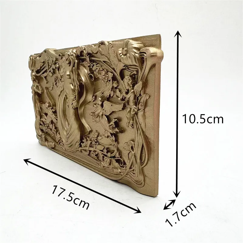 Fan Yong four mermaid relief silicone mold creative Nordic style DIY can make gypsum resin concrete tabletop ornaments view 4