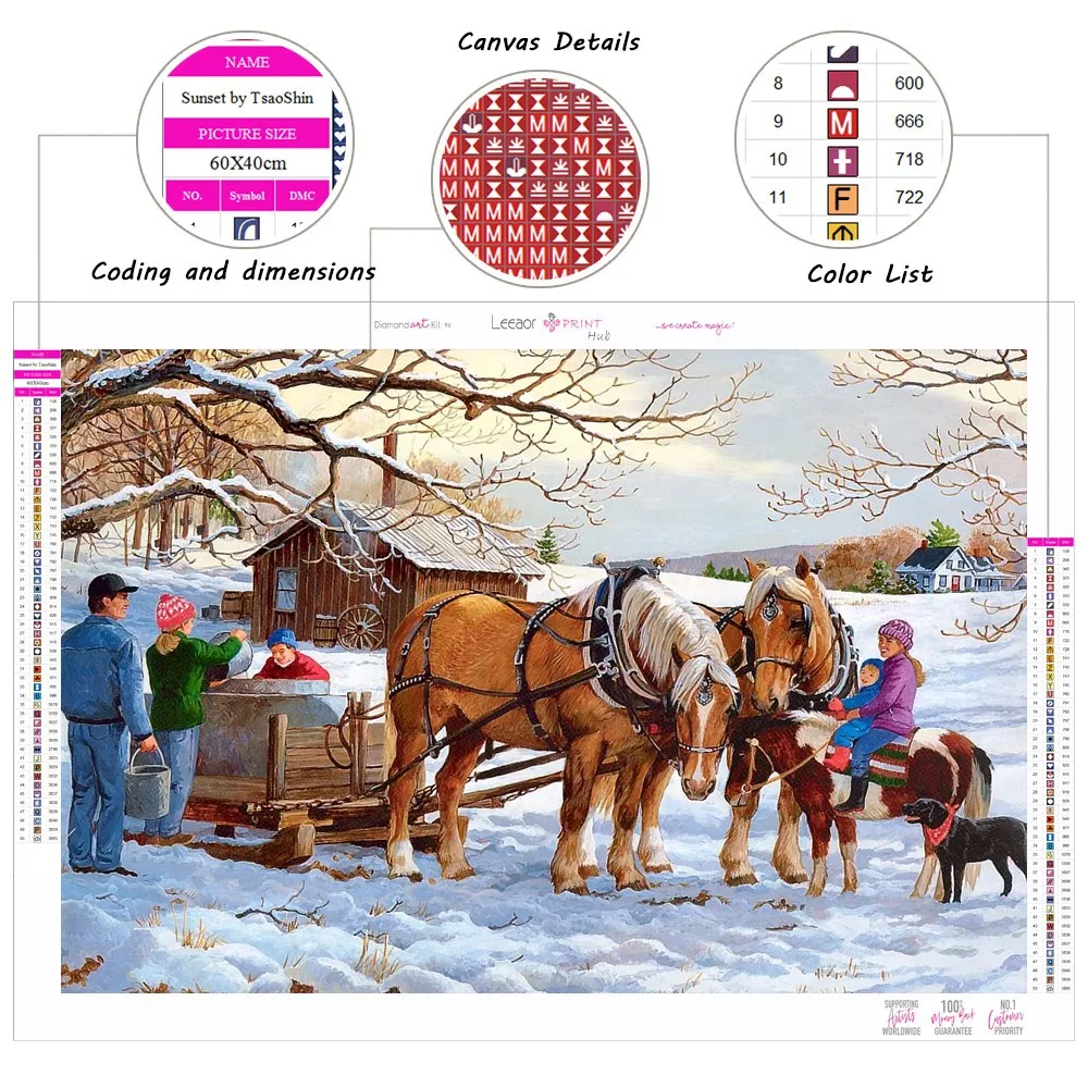 5D DIY Diamond Painting Animated Santa Claus Pony Dwarf Festive Atmosphere Mosaic Cross Stitch Home Decor Gift Christmas