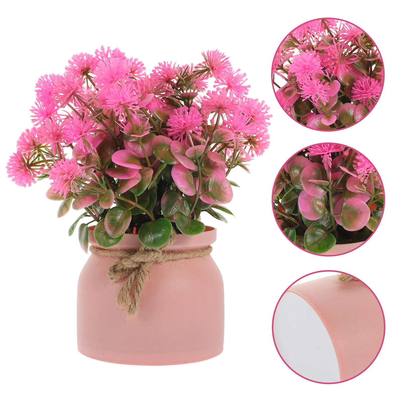 

Realistic Artificial Potted Plant Fake Bonsai Lifelike Indoor Decoration Small For Home Office Farmhouse Kitchen Window Display