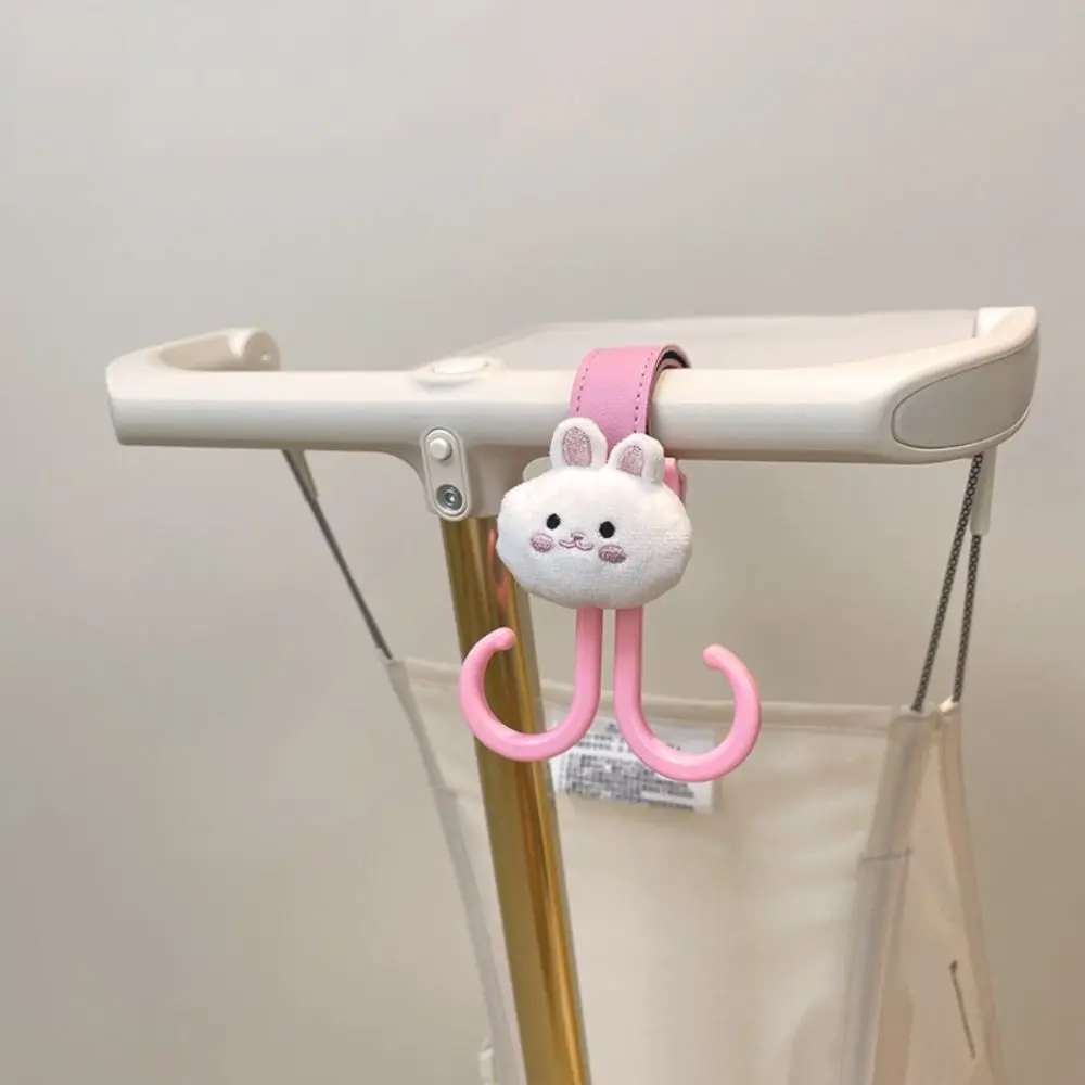 Bear Baby Stroller Hooks Double Hook Cart Organizer Hanging Hook Stroller Accessories Rabbit Stroller Accessories Cart