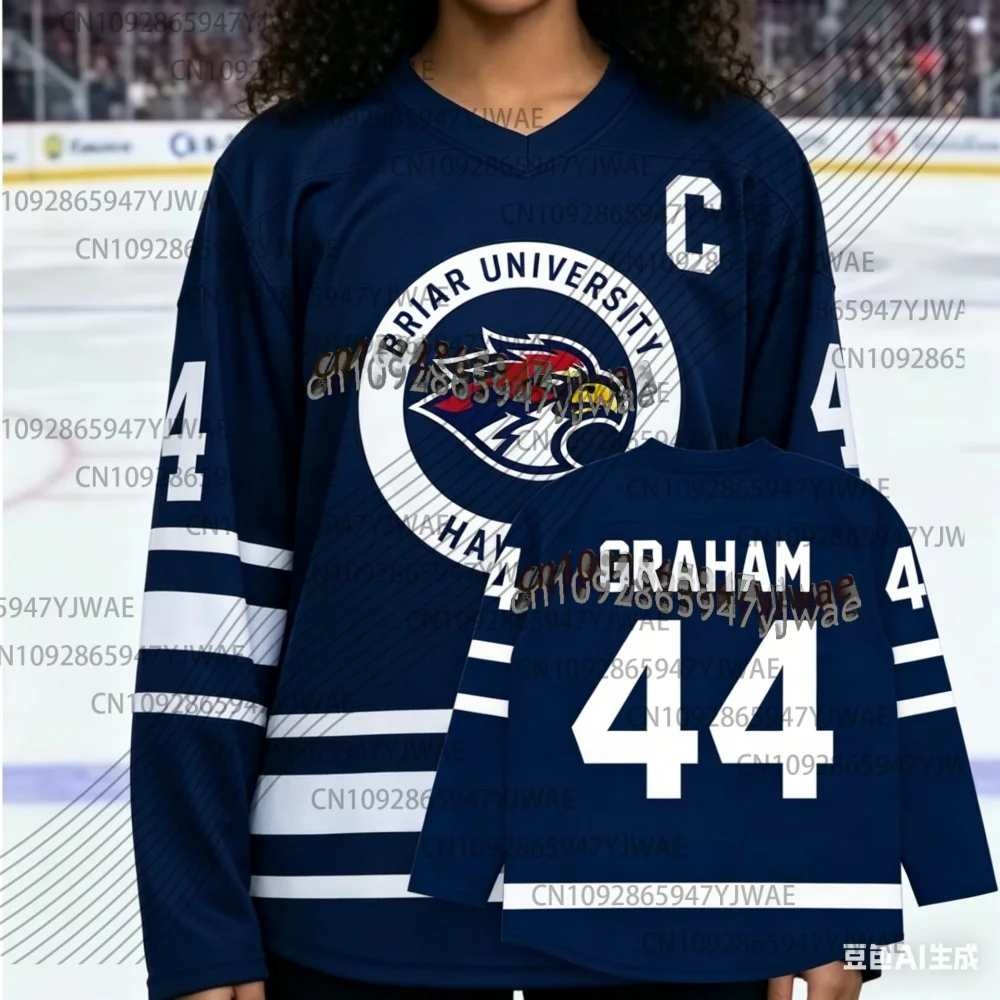 Maillot de hockey pour femmes, Cosplay Off Campus Briar University, Graham 44 22 DI LAURENTIS 66 Tucker46, T-shirt pour hommes et femmes, t-shirt de couple