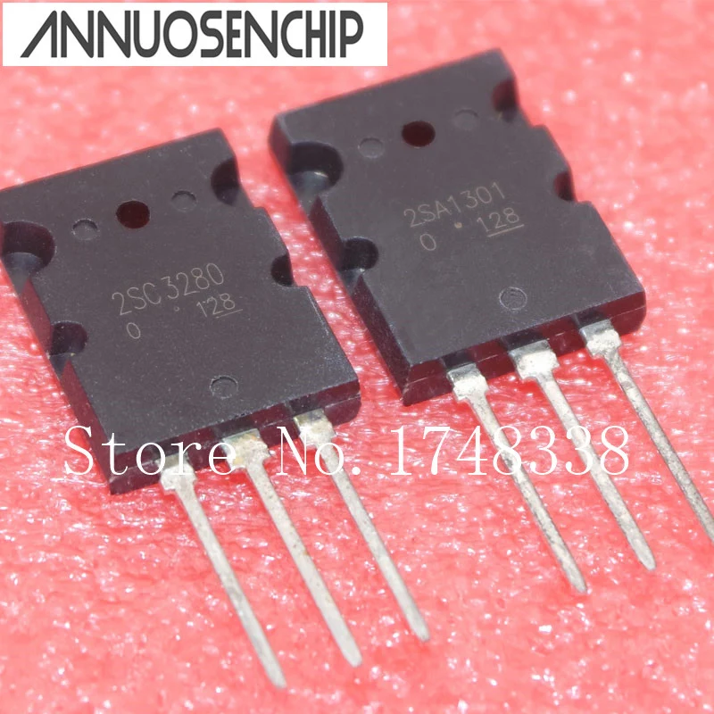 10PCS ( 5pcs C3280 + 5pcs A1301 ) 2SA1301 2SC3280 TO-3PL NEW