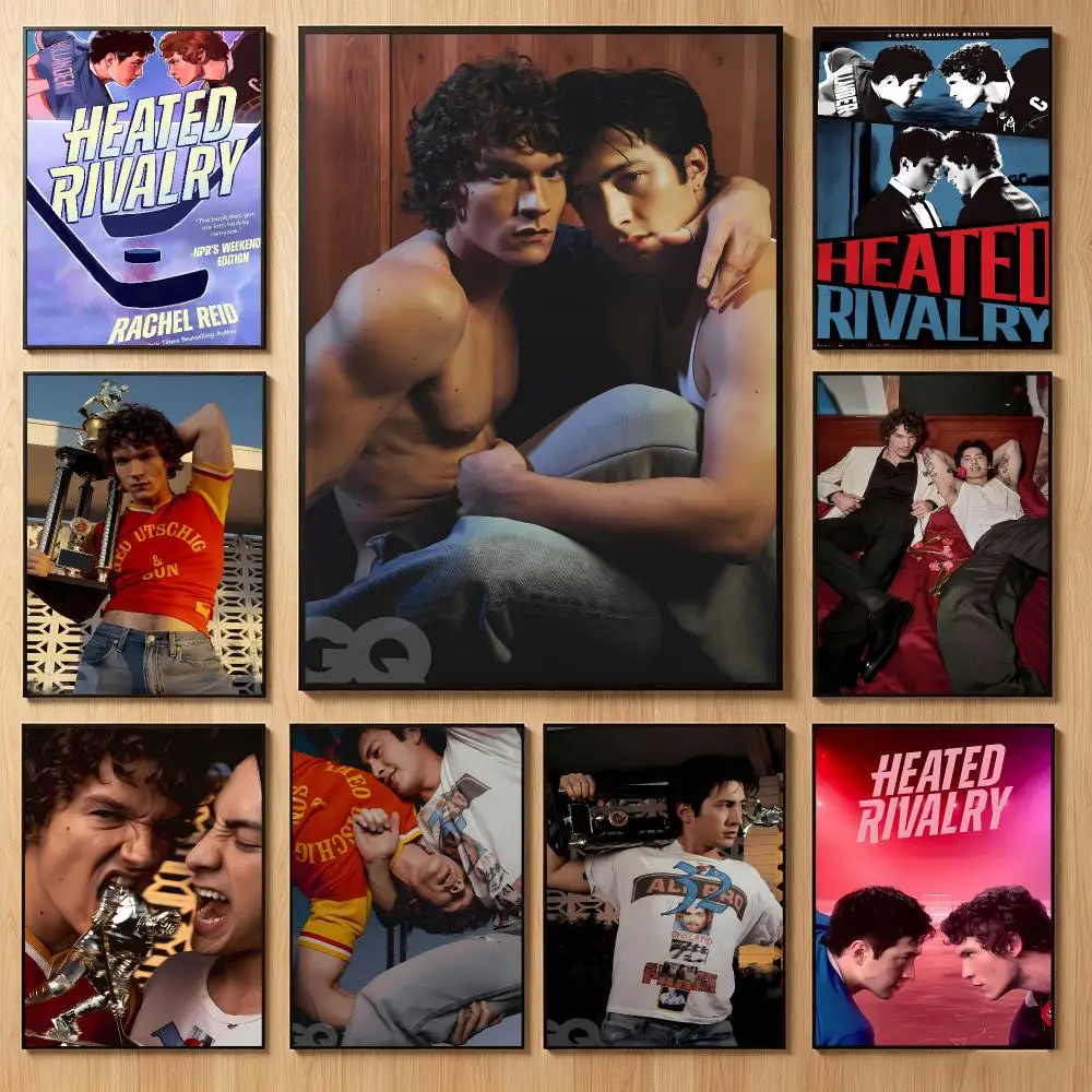 Novel Romance H-Heated Rivalry Poster Classic Self-Adhesive PP Wall Sticker for Living Room Bar Decor Gift