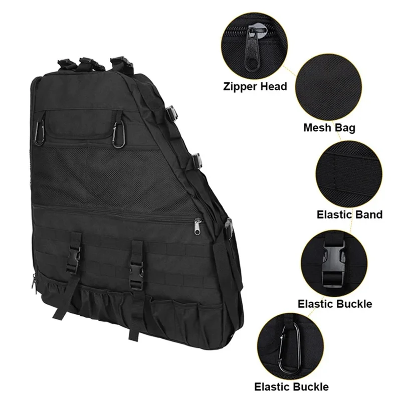 

Правая сумка для хранения рулонной планки, клетка с несколькими карманами, органайзеры, грузовая сумка, сумка для инструментов для Jeep Wrangler JK 4-Door 1997-2019, детали JL JKU