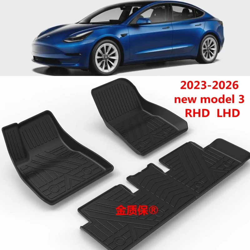 

Use for 2023-2026 Tesla Model 3 car carpet AllWeather TPE Floor Mat MODEL 3 trunk mat Fit For Tesla Model 3 waterproof floor mat