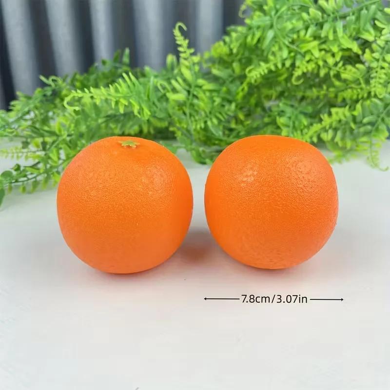 Lebensechte künstliche Orangen, PS, Orange, ohne Behälter, für Heimdekoration, verschiedene Raumanten, Weihnachten, Halloween, Ostern, Th