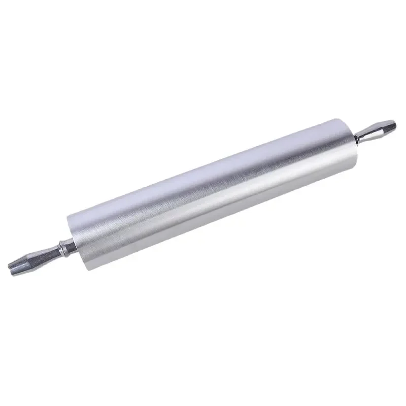 Metal non-stick dough rolling pin kitchen tool for making dumpling skins and crepes, baking utensils