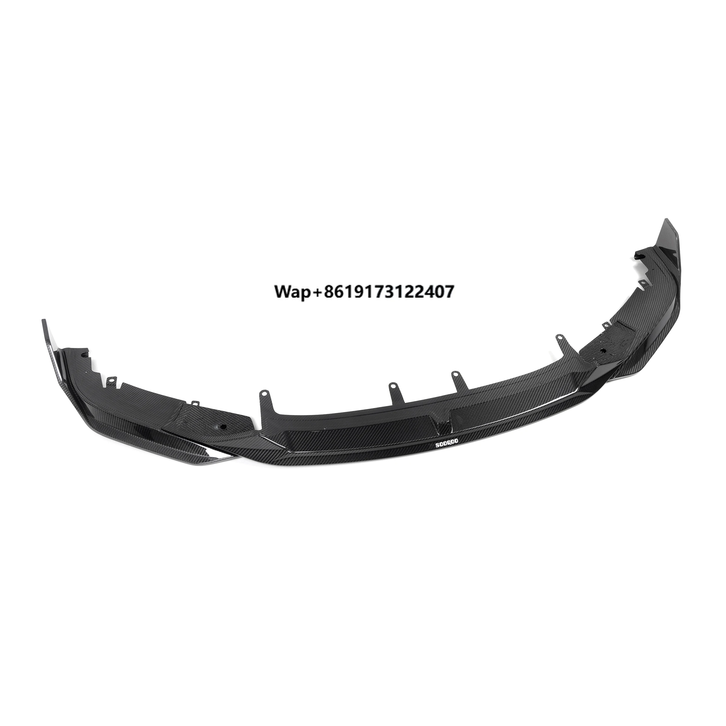 

3 PCS 100% Dry Carbon Fiber SQ Style Front Bumper Lip for 8 Series G14 G15 G16 2020+ Carbon Fiber Front Spoiler Lip