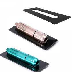 New Acrylic Black Tattoo Machine Pen Display Stand Holder Makeup Accessories Organizer Display Permanent Tray Support Frame