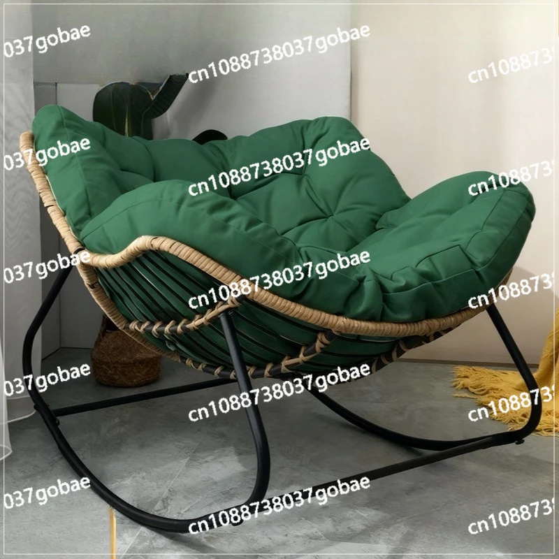 مصنع كرسي هزاز بالجملة كبيرة الحجم قابلة للتنفس في الهواء الطلق كرسي هزاز للتخييم السحري مع وسادة