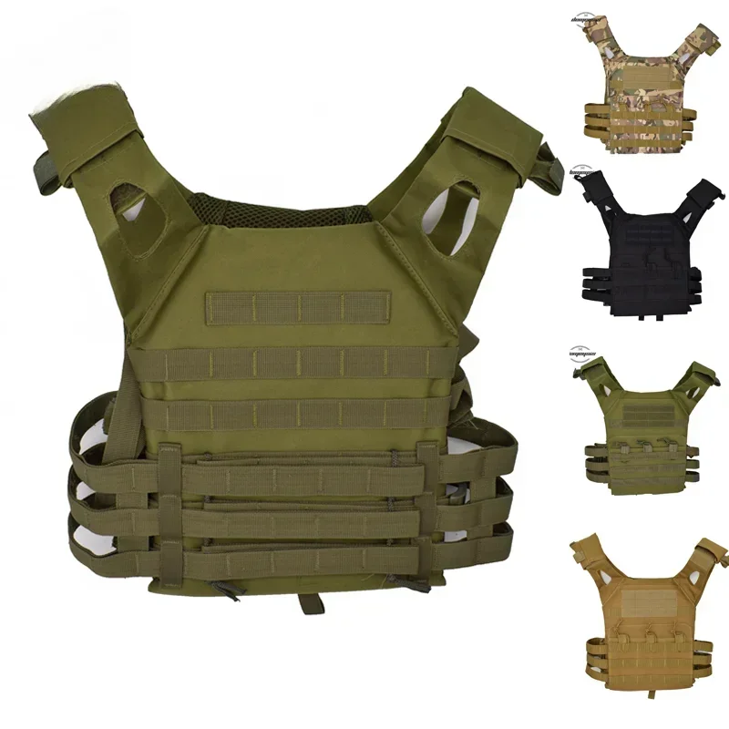 Lightweight Portable Tactical Vest Outdoor Body Armor Lightweight  Molle Plate Carrier Hunting CS Game Equipment