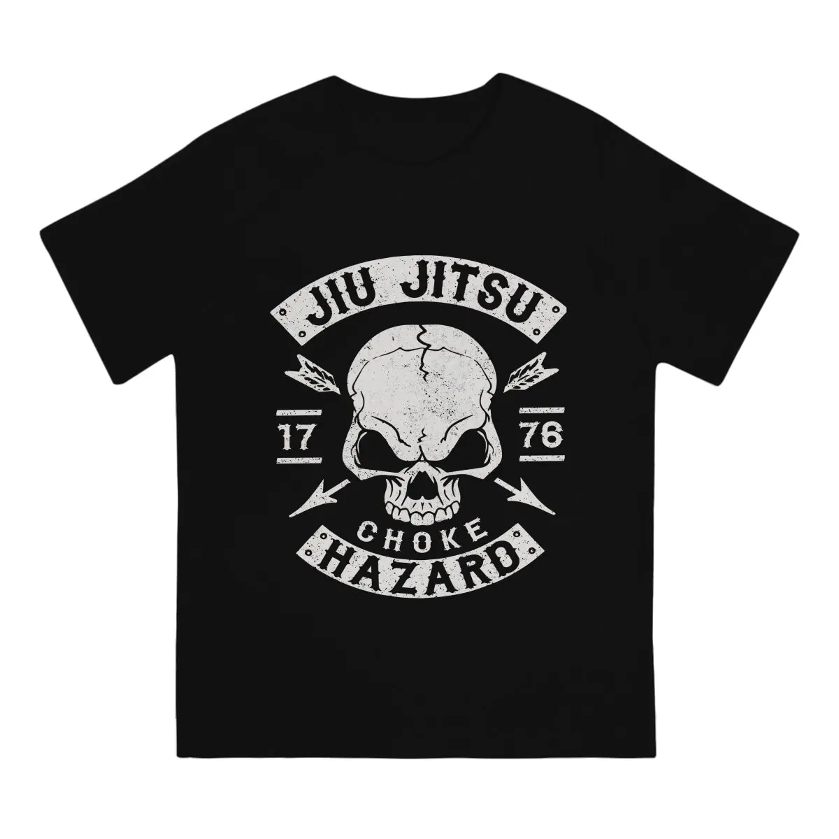 Martial Arts Men's TShirt Jiu Jitsu Choke Hazard Individuality Polyester T Shirt Original Streetwear Hipster