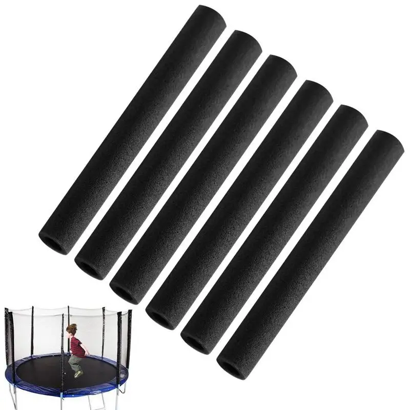 Trampoline Poles Cover Padding Foam Tubing Foamed Pipe Sponge Casing Protective Trampoline Pole Foam Sleeves Tube 6pcs 40cm