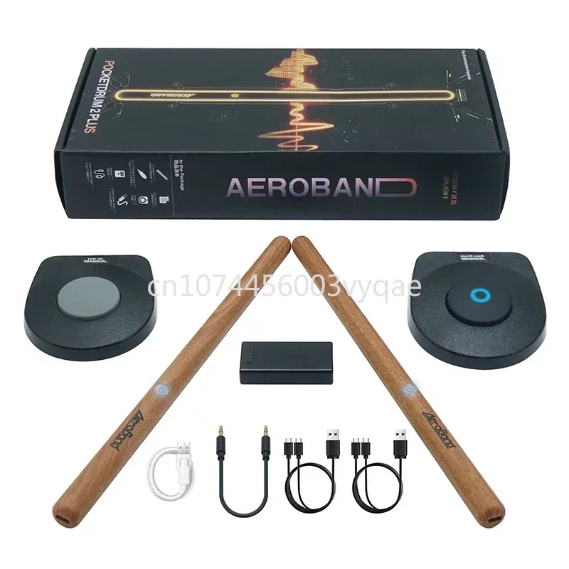 Air Drums Somatic Electronic Drums PocketDrum 2 Plus Compact Digital Drum Kit Portable Practice Drumsticks with Stick Pedal