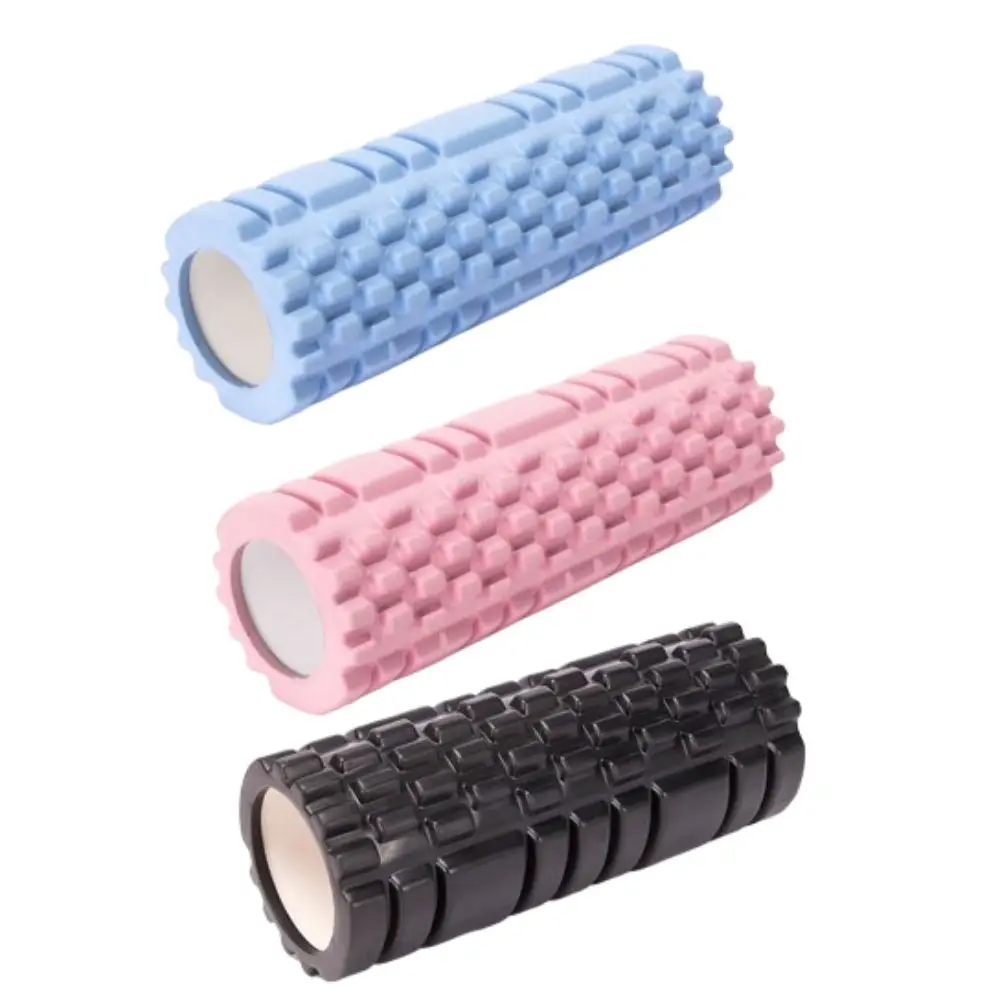 EVA Foam Yoga Foam Massage Roller High Density Gym Tool Yoga Pilates Foam Roller Self Massage Tool Pink Fitness Yoga Column