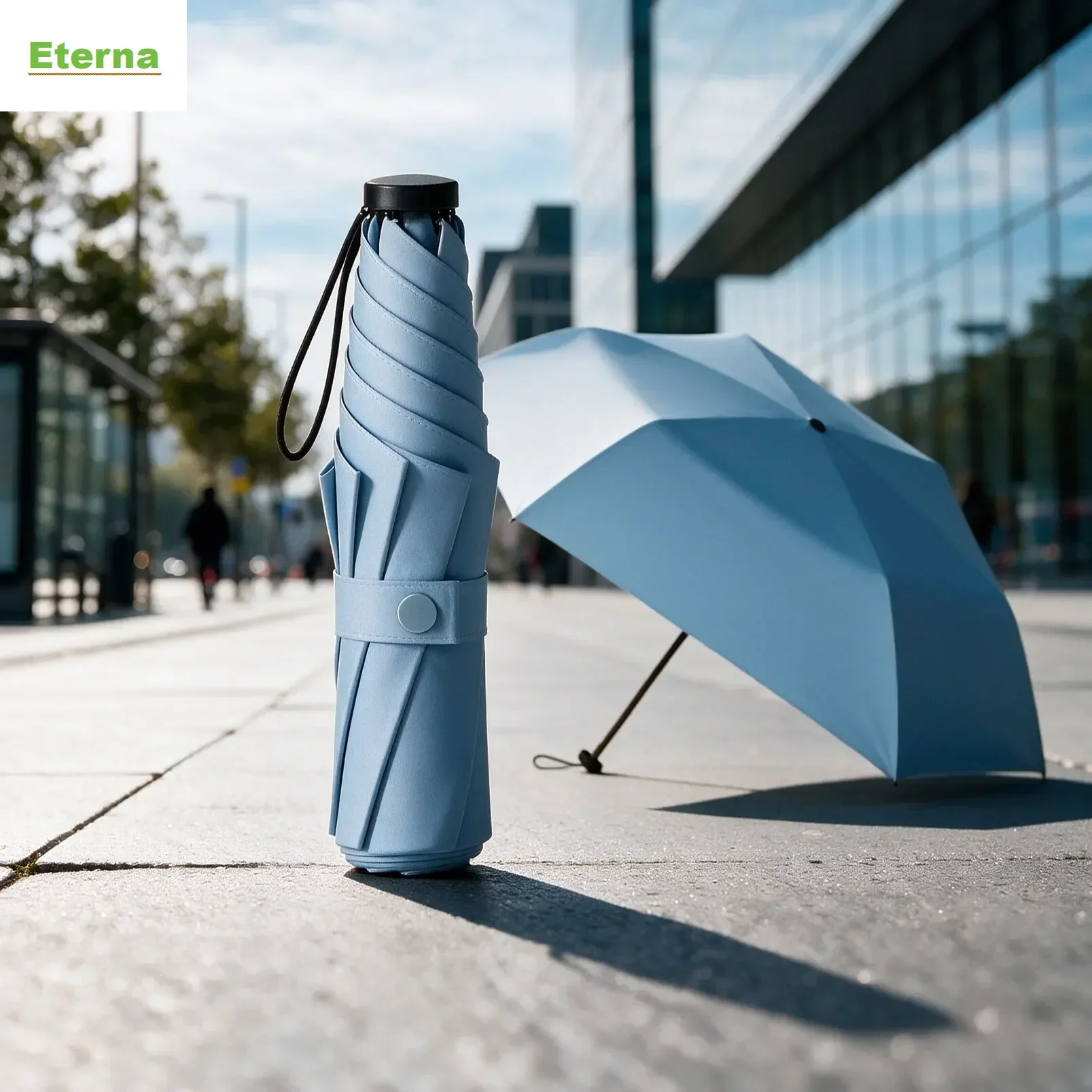 Mini Ultra Light 6 Ribs 3 Fold Pocket Umbrella UV Protection Sun & Rain Manual Travel for Women