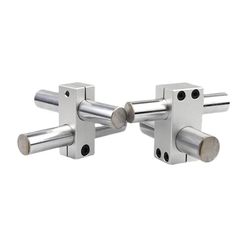 1pcs Aluminum Alloy Optical Axis Cross Block Steel Pipe Fixing Bracket Connecti Dia 6 8 10 12 14 15 In Stock