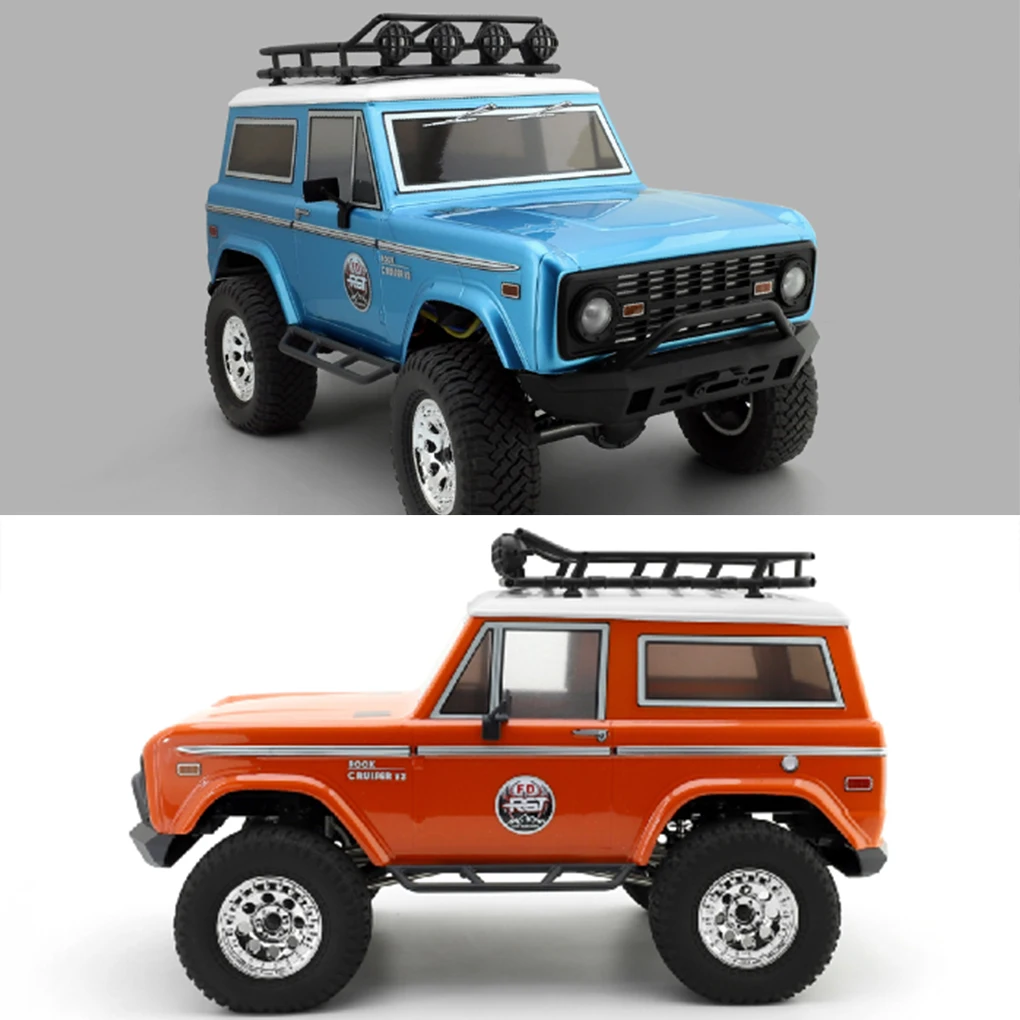 1/10 RGT 4WD Simulation escalade voiture RC professionnel RC tout-terrain Rock Cruiser 136100V3-FD 4x4 véhicule électrique RC jouets Orange