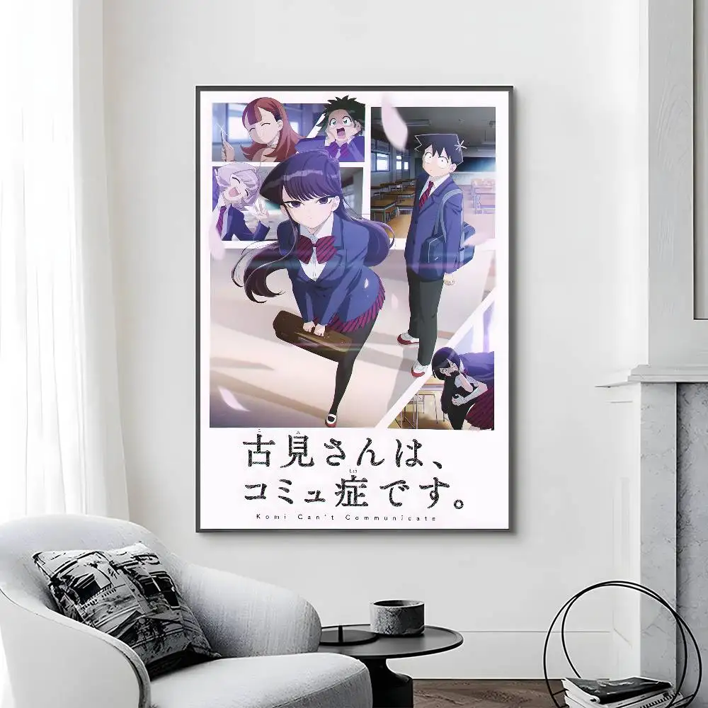 Pop-Anime Komi Can Not Communicate-K Poster Canvas painting poster with prints Home bedroom living room decoration gift - view 6