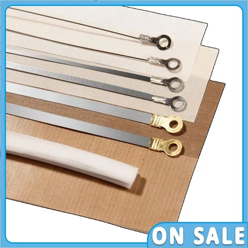 Imagen 1 del producto 10 piezas de tiras de sellado térmico de impulso, elemento de repuesto, sellador de impulso, elemento calefactor, Kit de reparación de repuesto de servicio