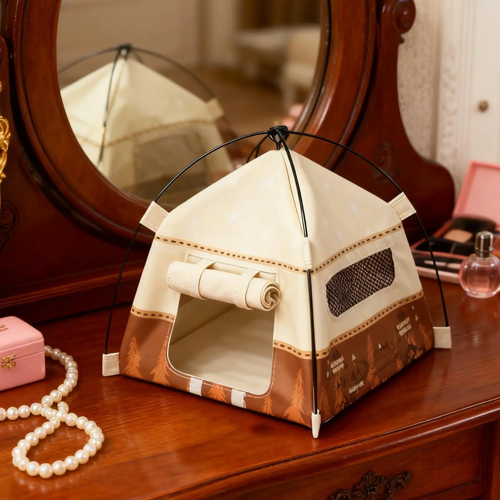 

Мини-палатка в масштабе 1:12, модель для кемпинга, палатки, аксессуары для кукол для мальчиков и девочек, ролевые игры, домашний уличный сад, дисплей