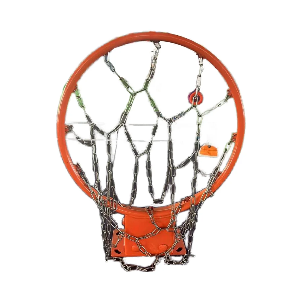 실내 및 실외용 스테인리스 스틸 직조 체인 중량급 표준 농구 네트